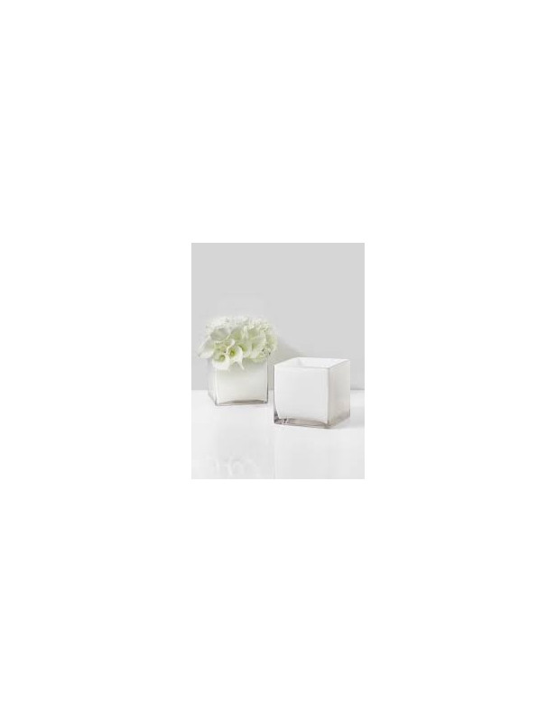 White Ceramic Cubes w/ Design Medium